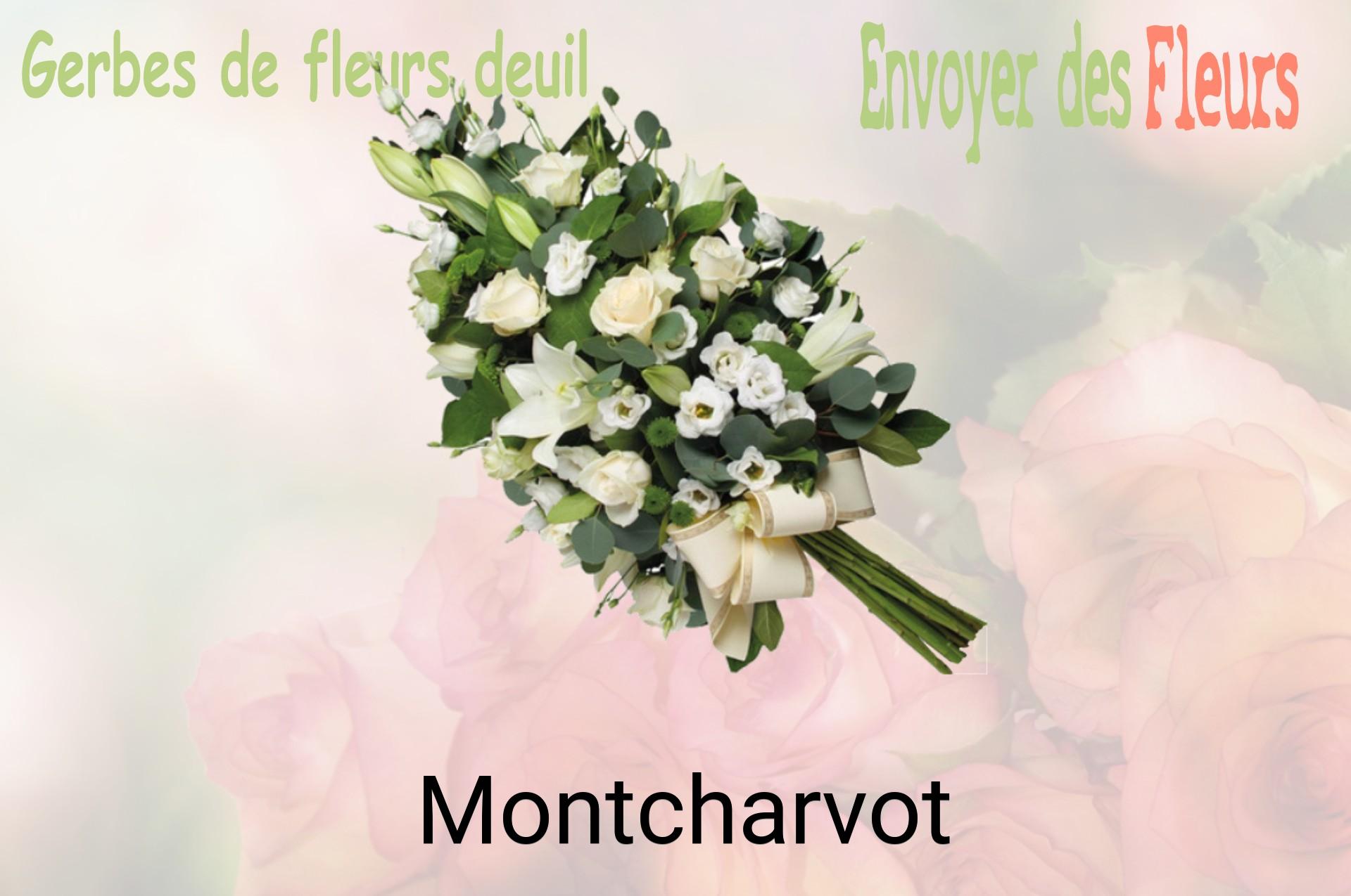 Gerbe de fleurs de deuil livrée à Montcharvot
